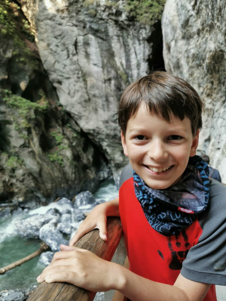 Liechtensteinklamm mit Kindern wandern - geht sehr gut!