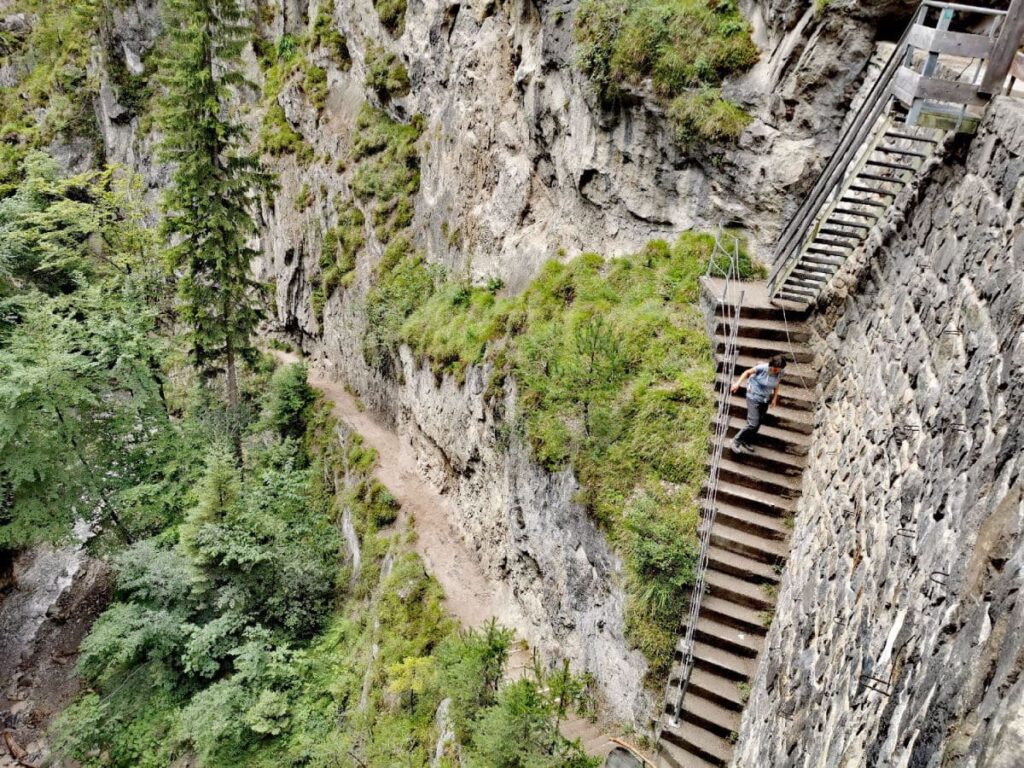 Kostenlose Klammen in Österreich - die Klamm mit der steilsten Treppe