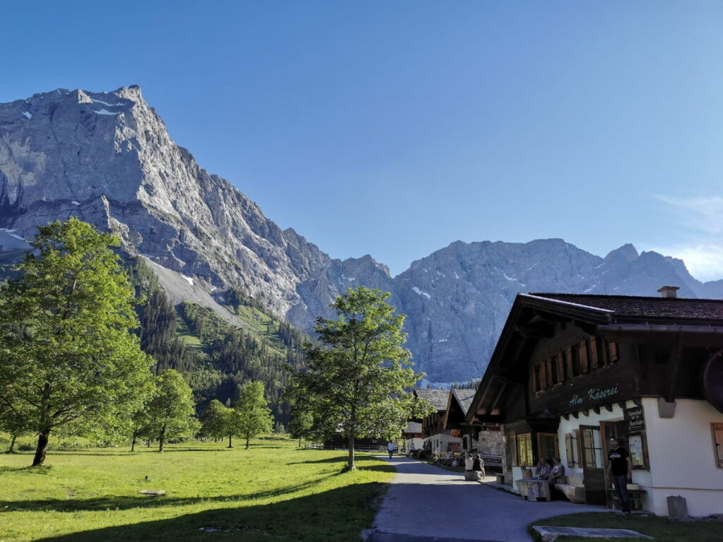 Naturdenkmäler Österreich - Großer Ahornboden mit der Engalm