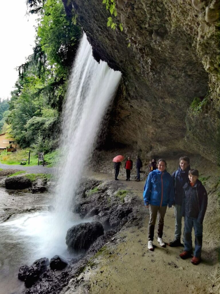 Naturdenkmäler Deutschland - die Scheidegger Wasserfälle im Allgäu