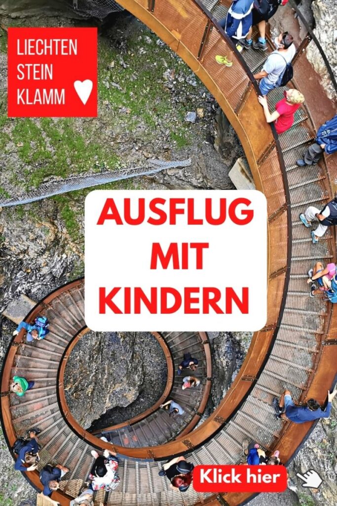 Liechtensteinklamm mit Kindern